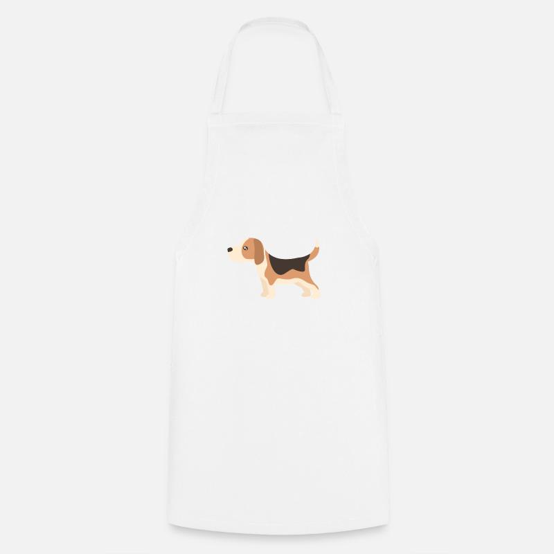 beagle - Cooking Apron - white