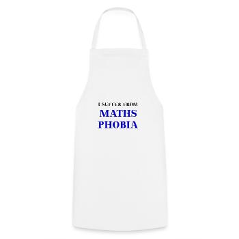 Mathe Phobie Geschenkidee lustig witzig Mathematik - Kochschürze - Weiß - Vorne - AI Model Male 185 dark (185cm)