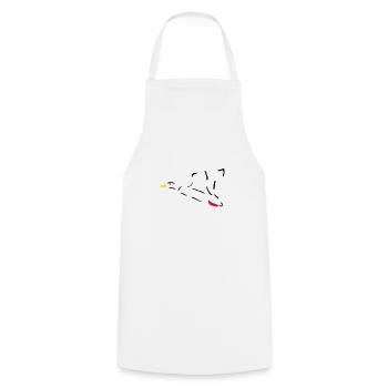 Duck - Cooking Apron - white - Front - AI Model Male 185 dark (185cm)