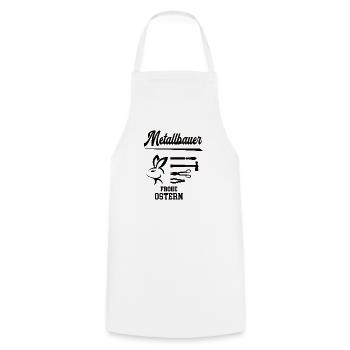 Metallbauer Ostern Geschenk Schlosser Meister Chef - Kochschürze - Weiß - Vorne - AI Model Male 185 dark (185cm)