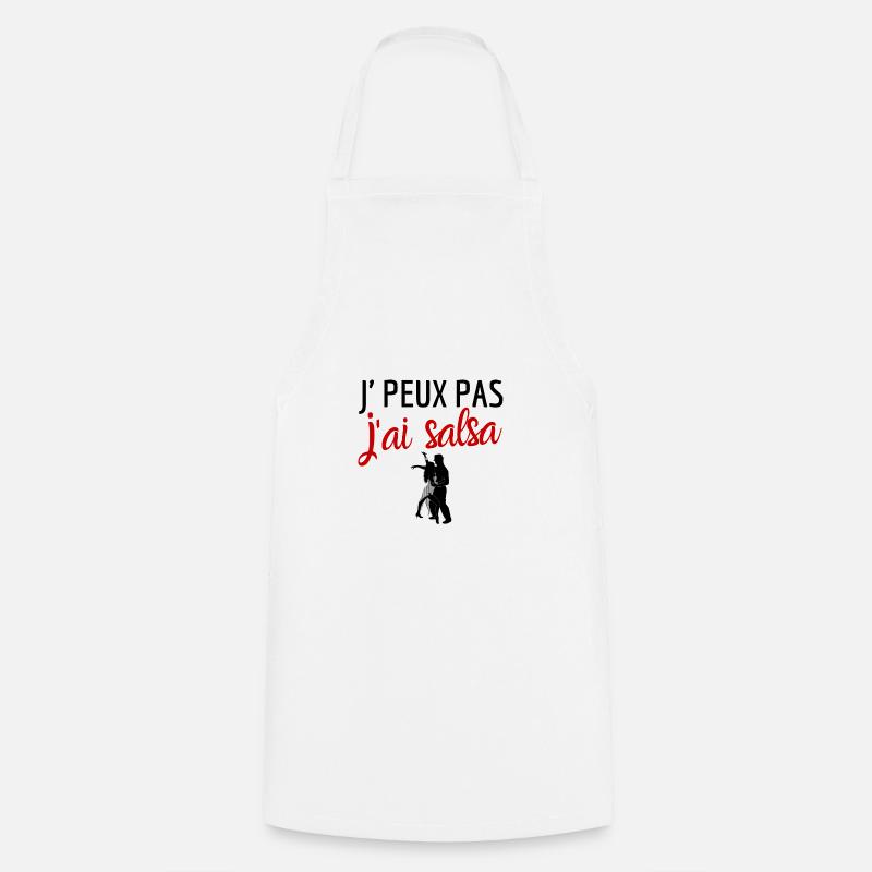 Je peux pas j'ai salsa humour - Tablier de cuisine - blanc