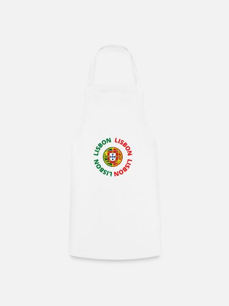 Lisbon - Portugal - Cooking Apron - white