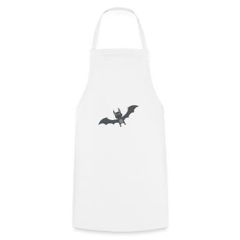 Fledermaus - Kochschürze - Weiß - Vorne - AI Model Male 185 dark (185cm)