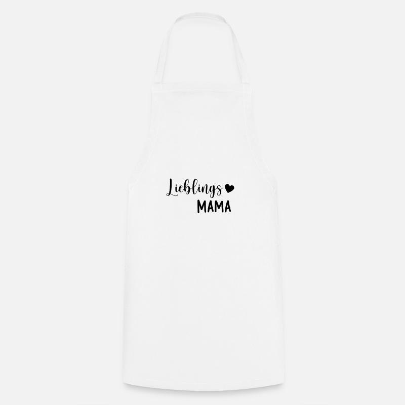 Lieblings Mama Geschenkidee - Kochschürze - Weiß