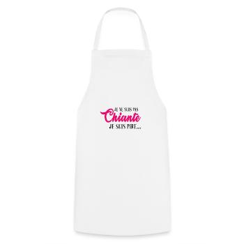 Je ne suis pas chiante cadeau drôle fille chiante - Tablier de cuisine - blanc - Devant - AI Model Male 185 dark (185cm)