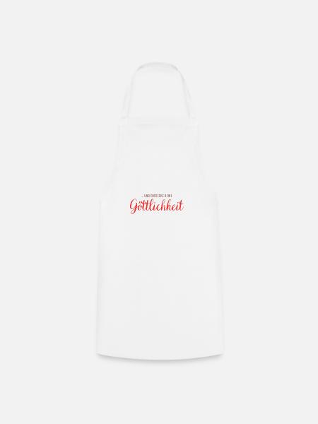 ... et découvre ta divinité - Tablier de cuisine - blanc
