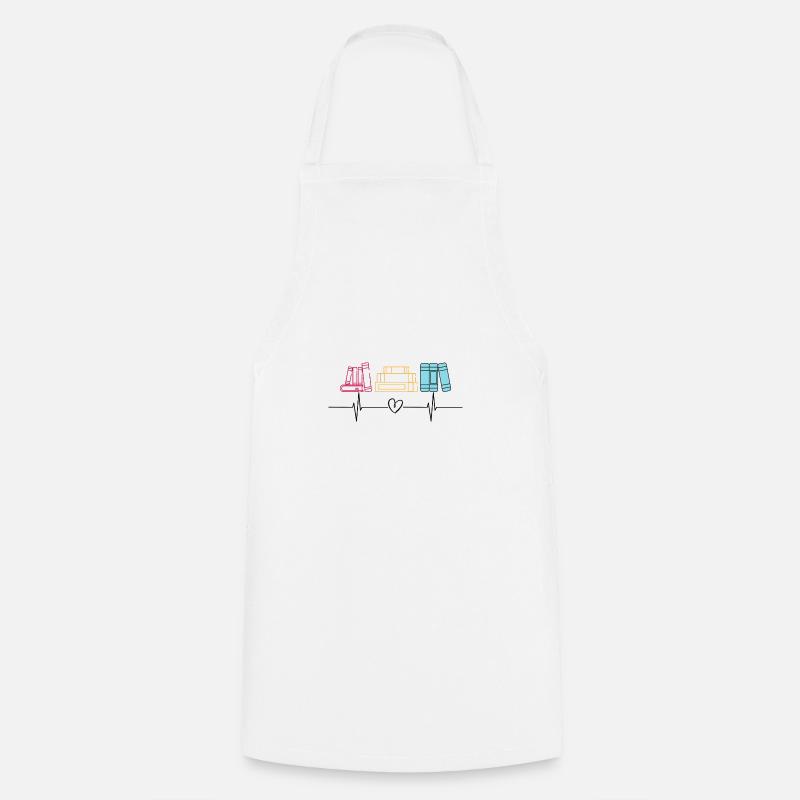 Amoureux de lecture - Tablier de cuisine - blanc