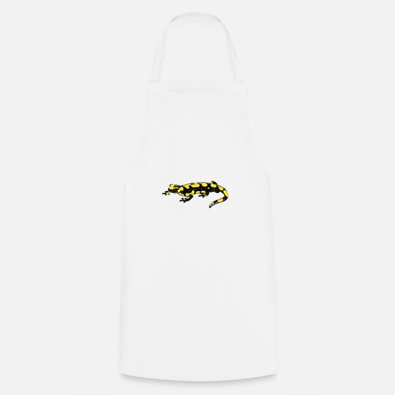 Feuersalamander / Fire Salamander I - Kochschürze - Weiß
