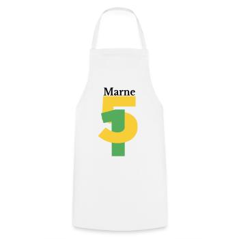 Marl - Cooking Apron - white - Front - AI Model Male 185 dark (185cm)
