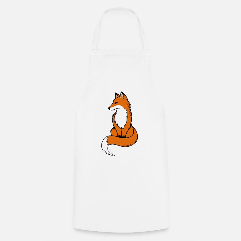 Fuchs - Kochschürze - Weiß