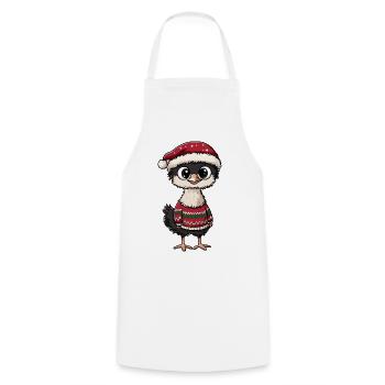 Strauß Weihnachten Xmas - Kochschürze - Weiß - Vorne - AI Model Male 185 dark (185cm)