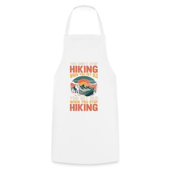 Randonnée sur sentier de montagne Randonnée en plein air Braconnage - Tablier de cuisine - blanc - Devant - AI Model Male 185 dark (185cm)