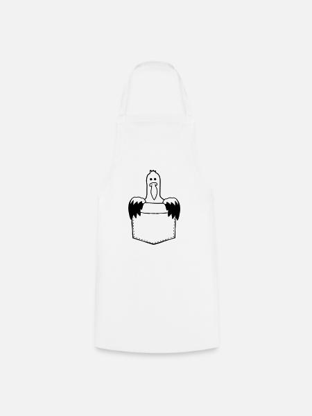 Hemdtasche Möwe Unterwegs mitnehmen - Kochschürze - Weiß