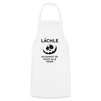 Halloween Kürbis Lächle - Kochschürze - Weiß - Vorne - AI Model Male 185 dark (185cm)