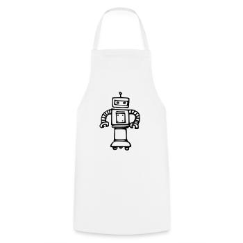 Robot 77a0re9 - Tablier de cuisine - blanc - Devant - AI Model Male 185 dark (185cm)