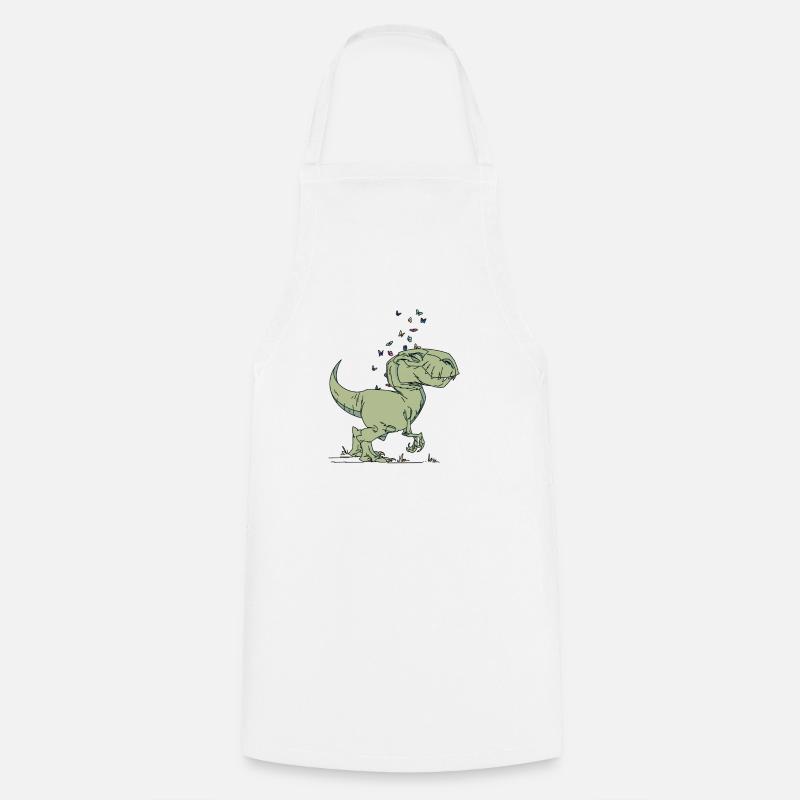 Dinosaure - Tablier de cuisine - blanc