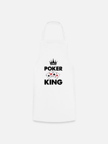poker king - Kochschürze - Weiß