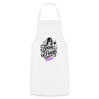 L’équipe Bride 2025 - Tablier de cuisine - blanc - Devant - AI Model Male 185 dark (185cm)