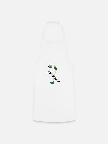 My heart beats for Rocksteady - Cooking Apron - white