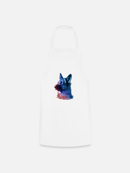 deutscher schäferhund,schäferhund,hund,graffiti - Kochschürze - Weiß