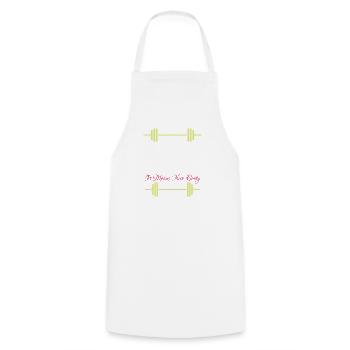 Fitness Fun: Hakuna Masquata Motivation - Cooking Apron - white - Front - AI Model Male 185 dark (185cm)