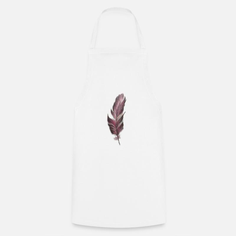 plume - Tablier de cuisine - blanc