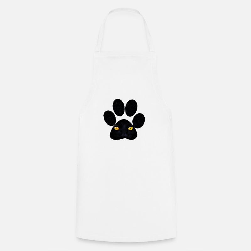 Cat paw - Cooking Apron - white