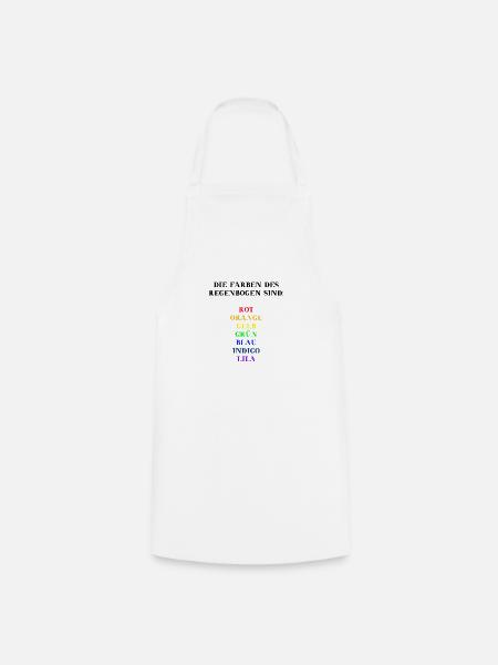 Farben Regenbogen Geschenkidee für Kinder bunt - Kochschürze - Weiß