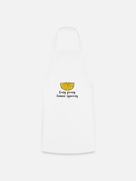 Lemon Lemon Easy peasy lemon squeezy - Cooking Apron - white
