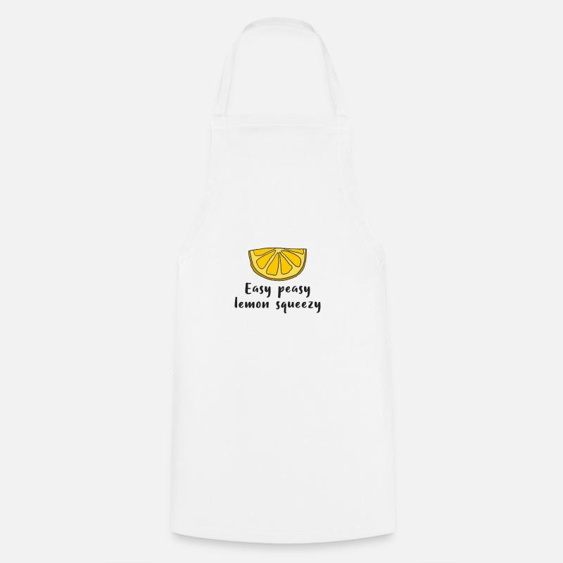 Lemon Lemon Easy peasy lemon squeezy - Cooking Apron - white