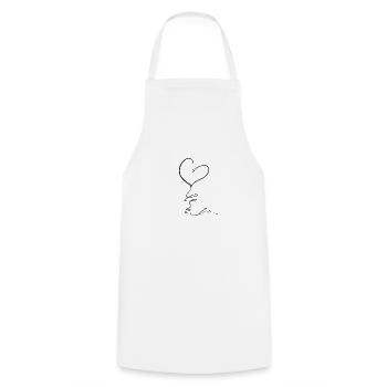Herz Symbol - Kochschürze - Weiß - Vorne - AI Model Male 185 dark (185cm)
