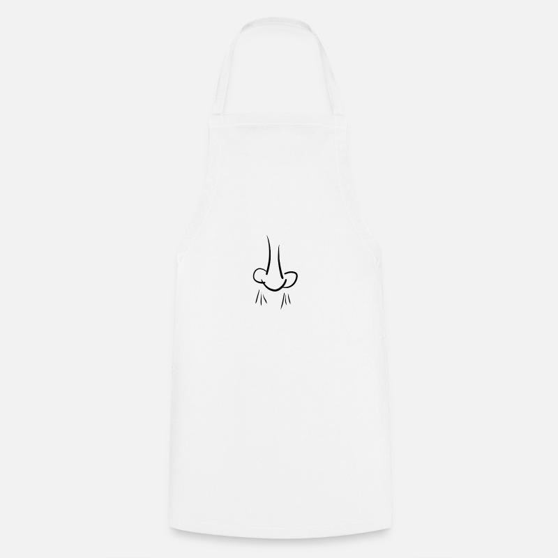 odeur de nez - Tablier de cuisine - blanc