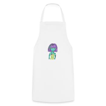 Mme Girl - Tablier de cuisine - blanc - Devant - AI Model Male 185 dark (185cm)