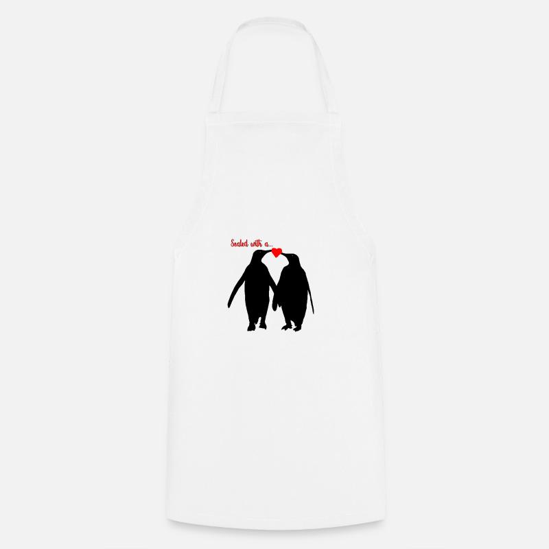 Pinguin - Kochschürze - Weiß