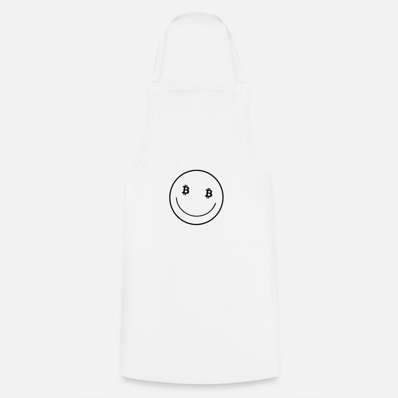 Bitcoin BTC Plan B In Crypto I Trust Gift Idea - Cooking Apron - white