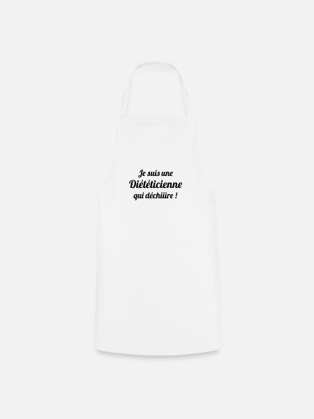 Dietitian Dietetic Diätetik Diététicien Diététique - Cooking Apron - white
