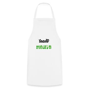 Team MOJITO - Kochschürze - Weiß - Vorne - AI Model Male 185 dark (185cm)