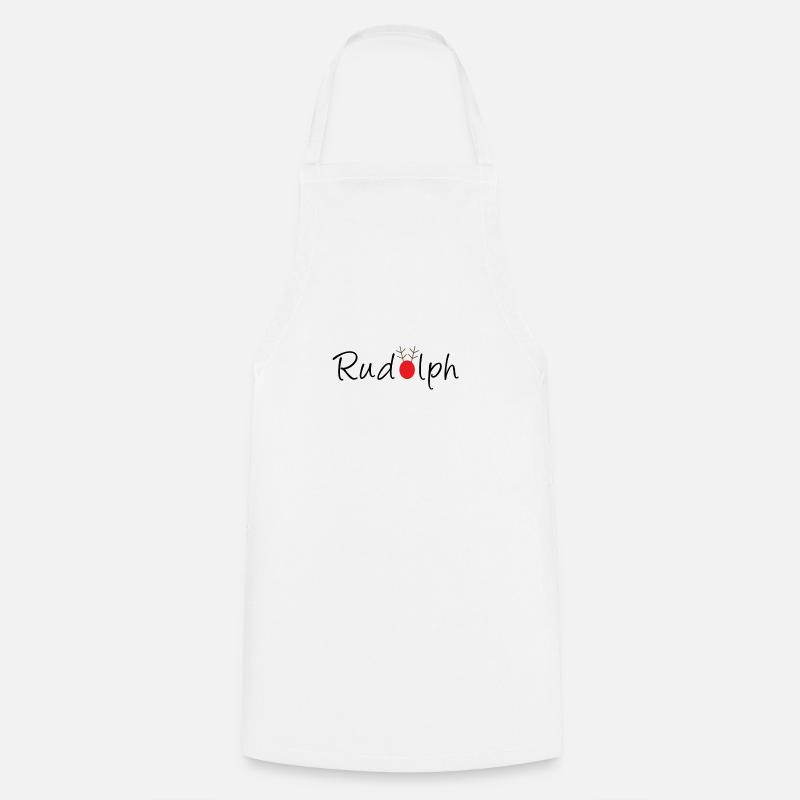 Rudolph Geschenk Idee - Kochschürze - Weiß