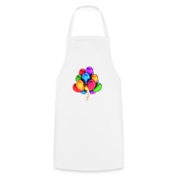 A bouquet of balloons - Cooking Apron - white - Front - AI Model Male 185 dark (185cm)