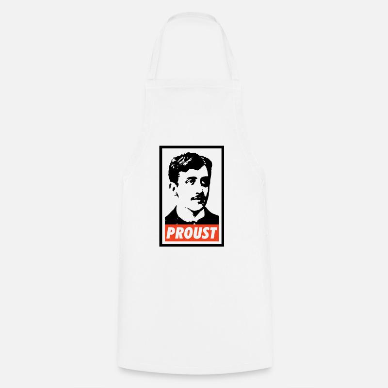Marcel Proust - Tablier de cuisine - blanc
