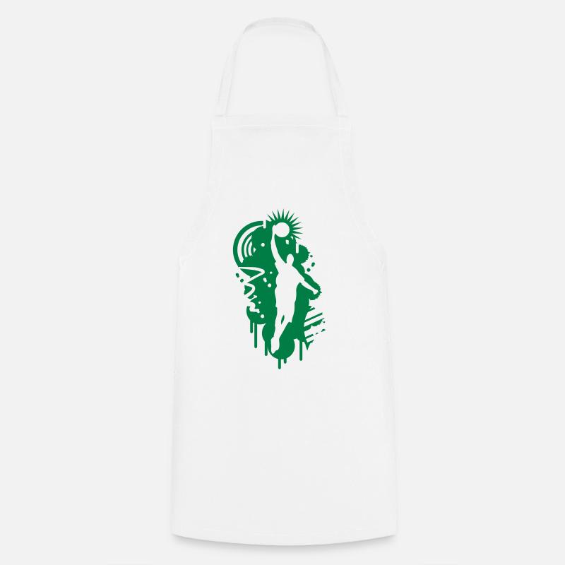 Basketball graffitis - Tablier de cuisine - blanc