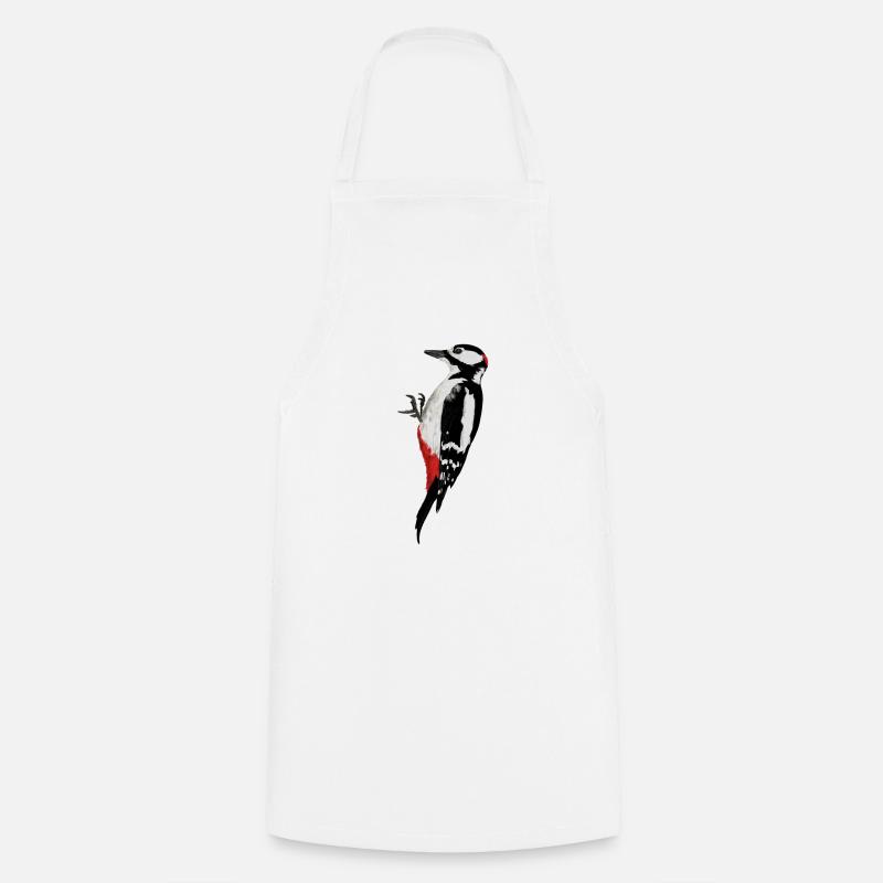 Woodpecker - Cooking Apron - white