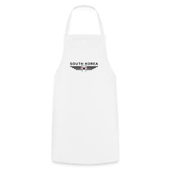 J’aime la Corée du Sud Design T-shirt Outfit - Tablier de cuisine - blanc - Devant - AI Model Male 185 dark (185cm)
