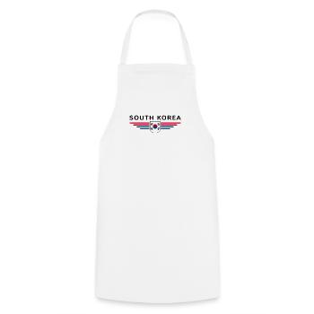J’aime la Corée du Sud Design T-shirt Outfit - Tablier de cuisine - blanc - Devant - AI Model Male 185 dark (185cm)