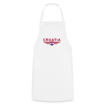 I Love Croatia, Elegance Style Design T-Shirt - Cooking Apron - white - Front - AI Model Male 185 dark (185cm)