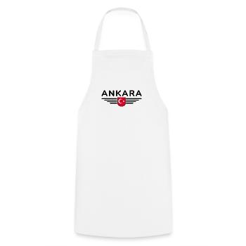 Turkey Ankara Türkiye Istanbul T Shirt Design - Cooking Apron - white - Front - AI Model Male 185 dark (185cm)