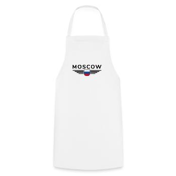T-Shirt Moscou – Métropole de l’Elégance - Tablier de cuisine - blanc - Devant - AI Model Male 185 dark (185cm)