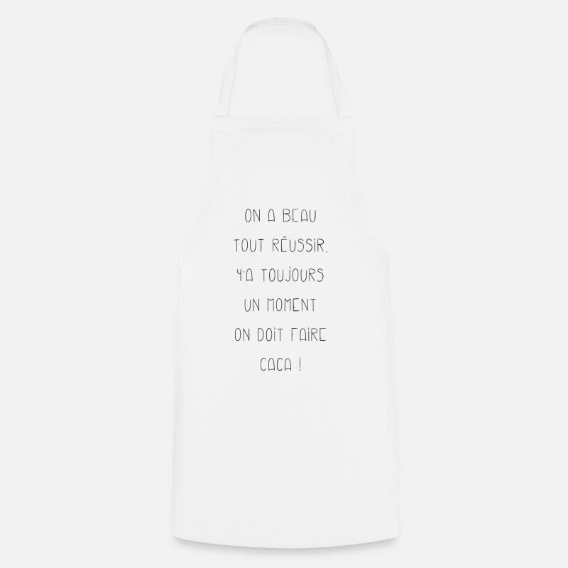 Black success - Cooking Apron - white