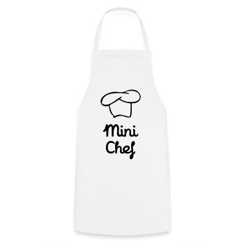 Little chef - kitchen - child - Cooking Apron - white - Front - AI Model Male 185 dark (185cm)