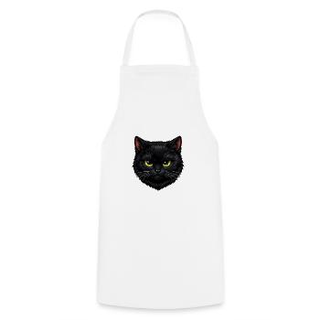 Chat noir Je suis noir et alors - Tablier de cuisine - blanc - Devant - AI Model Male 185 dark (185cm)